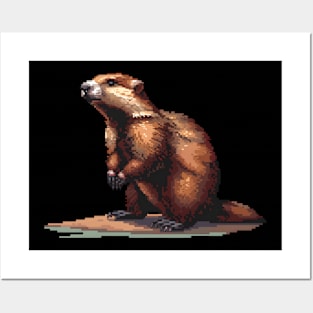 Pixel Beaver Posters and Art